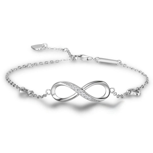 Infinite Love 925 Sterling Silver Bracelets