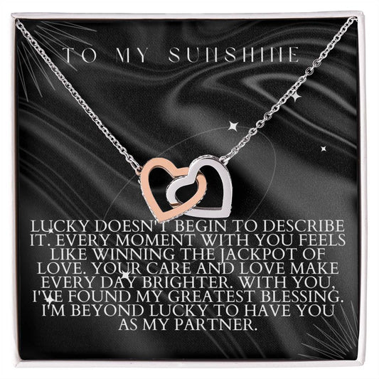 Hearts Entwined: Interlocking Hearts Necklace - A Token of Everlasting Love